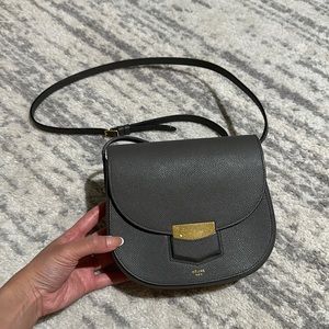 Celine Small Trotteur Bag - Gray
